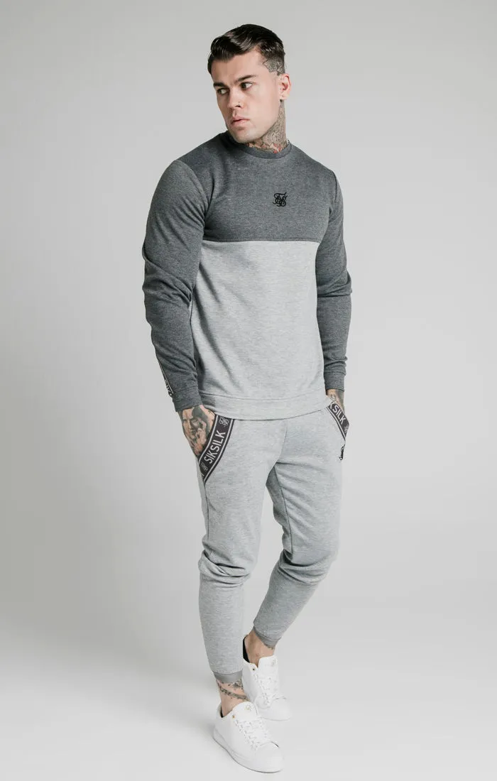 SikSilk Arc Tech Fade Crew Sweat - Grey Marl sold by Siksilk product image thumbnail 2