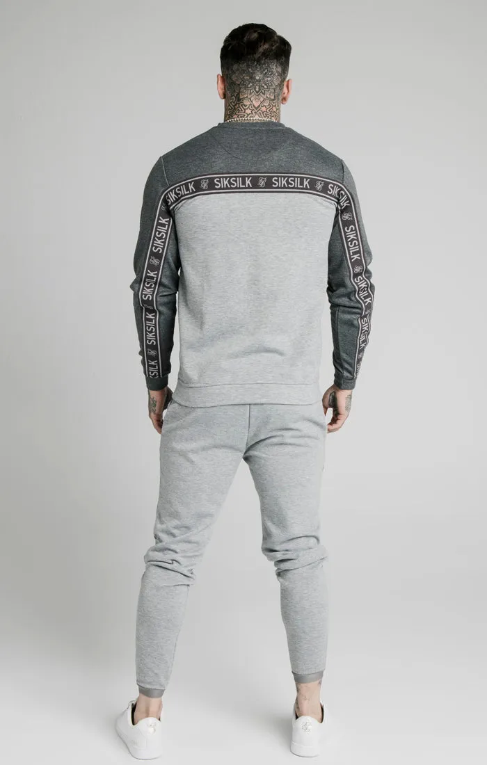 SikSilk Arc Tech Fade Crew Sweat - Grey Marl sold by Siksilk product image thumbnail 3