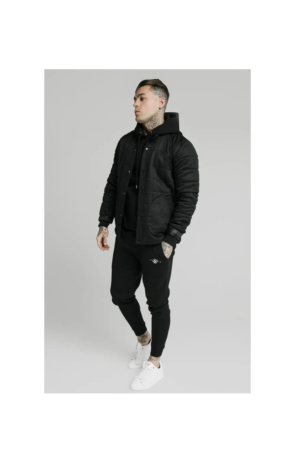 SikSilk Farmers Jacket – Black sold by Siksilk product image thumbnail 5