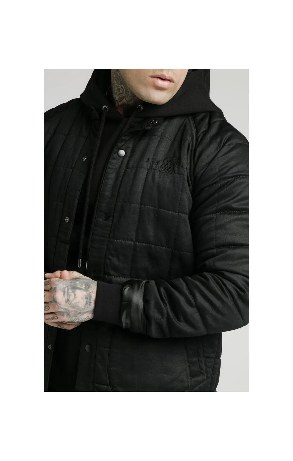SikSilk Farmers Jacket – Black sold by Siksilk product image thumbnail 2