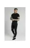 SikSilk Straight Hem Gym Tee – Black & Gold sold by Siksilk