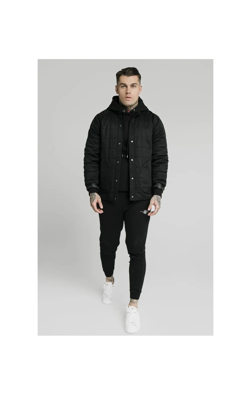 SikSilk Farmers Jacket – Black sold by Siksilk product image thumbnail 3