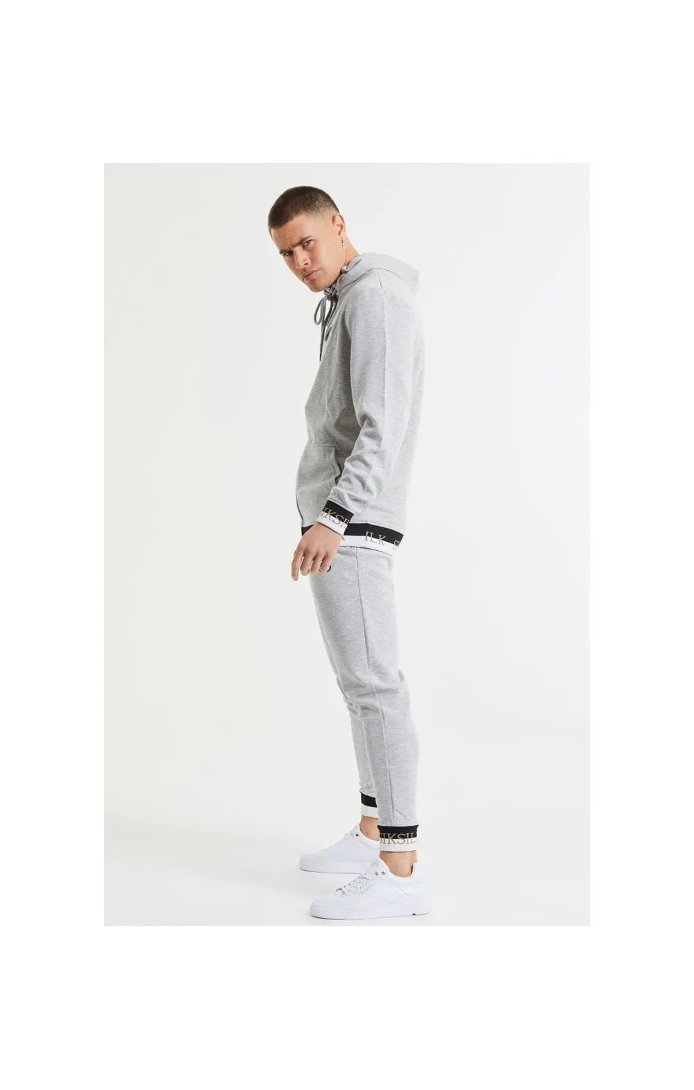 SikSilk Deluxe Fitted Jogger - Grey Marl sold by Siksilk product image thumbnail 5