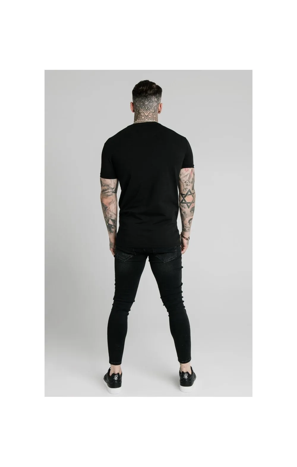 SikSilk Straight Hem Gym Tee - Black sold by Siksilk product image thumbnail 5