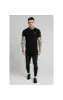 SikSilk Straight Hem Gym Tee - Black sold by Siksilk