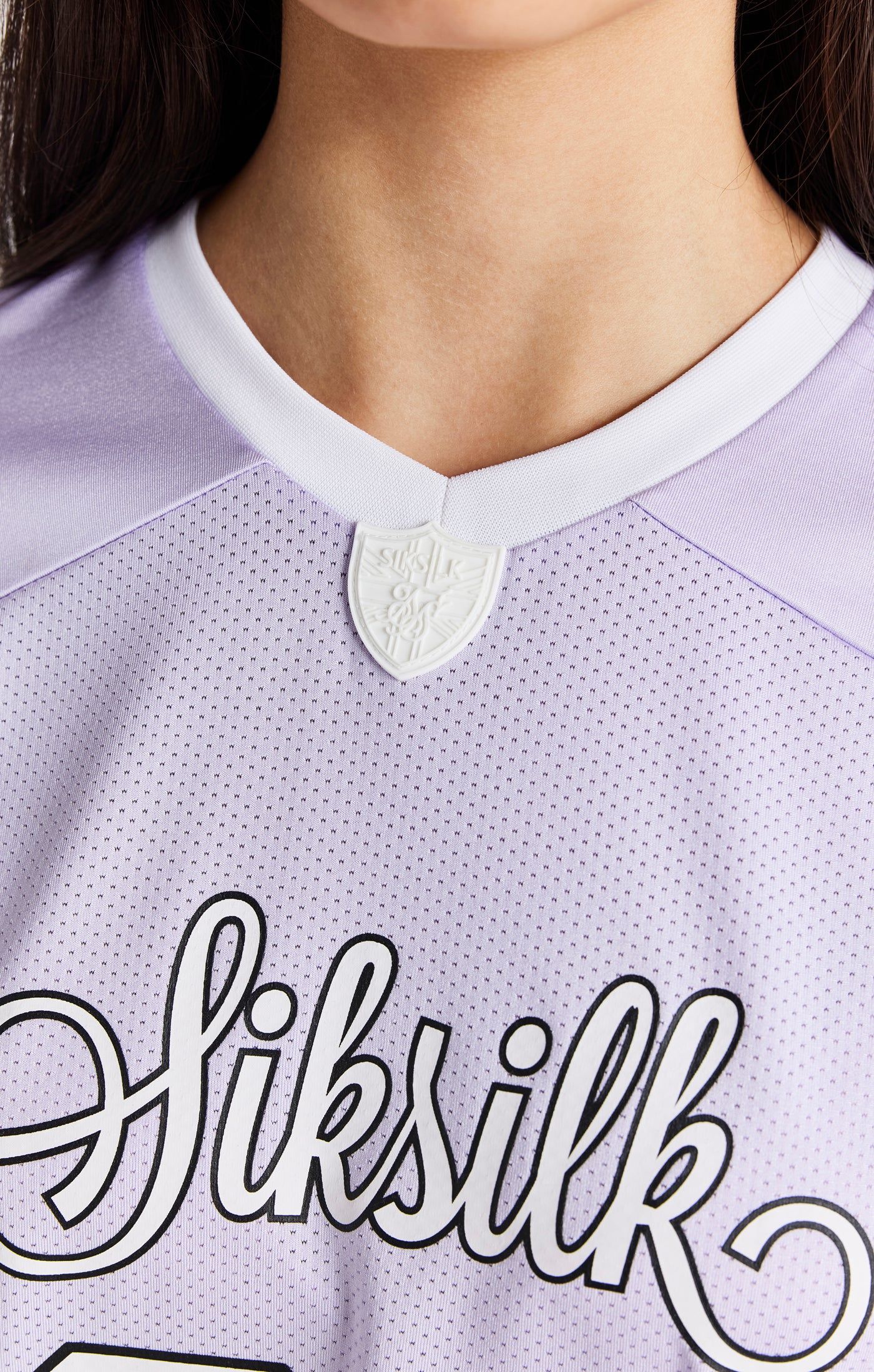 Girls Purple Retro Football Jersey sold by Siksilk product image thumbnail 6
