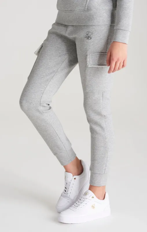 SikSilk Cargo Joggers - Grey Marl sold by Siksilk