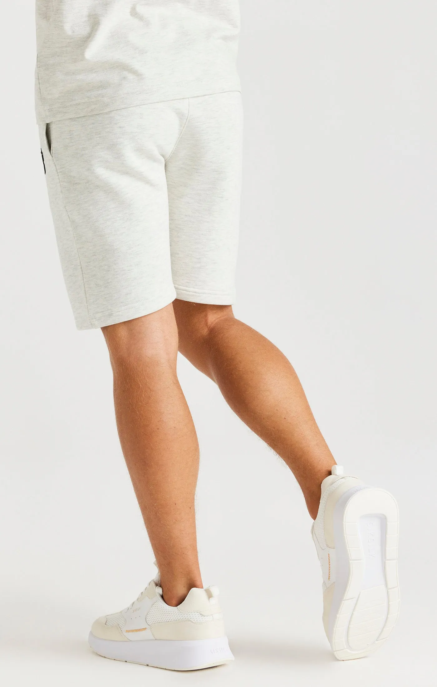 SikSilk Fleece Shorts - Snow Marl sold by Siksilk product image thumbnail 3