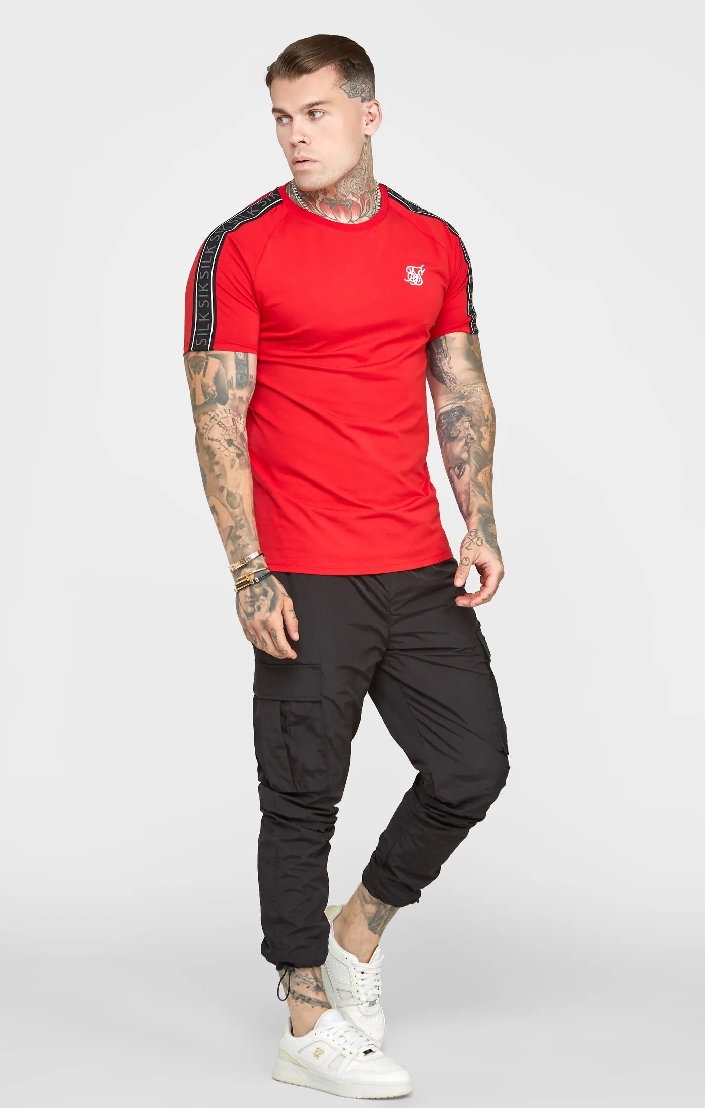 Red Taped T-Shirt sold by Siksilk product image thumbnail 4