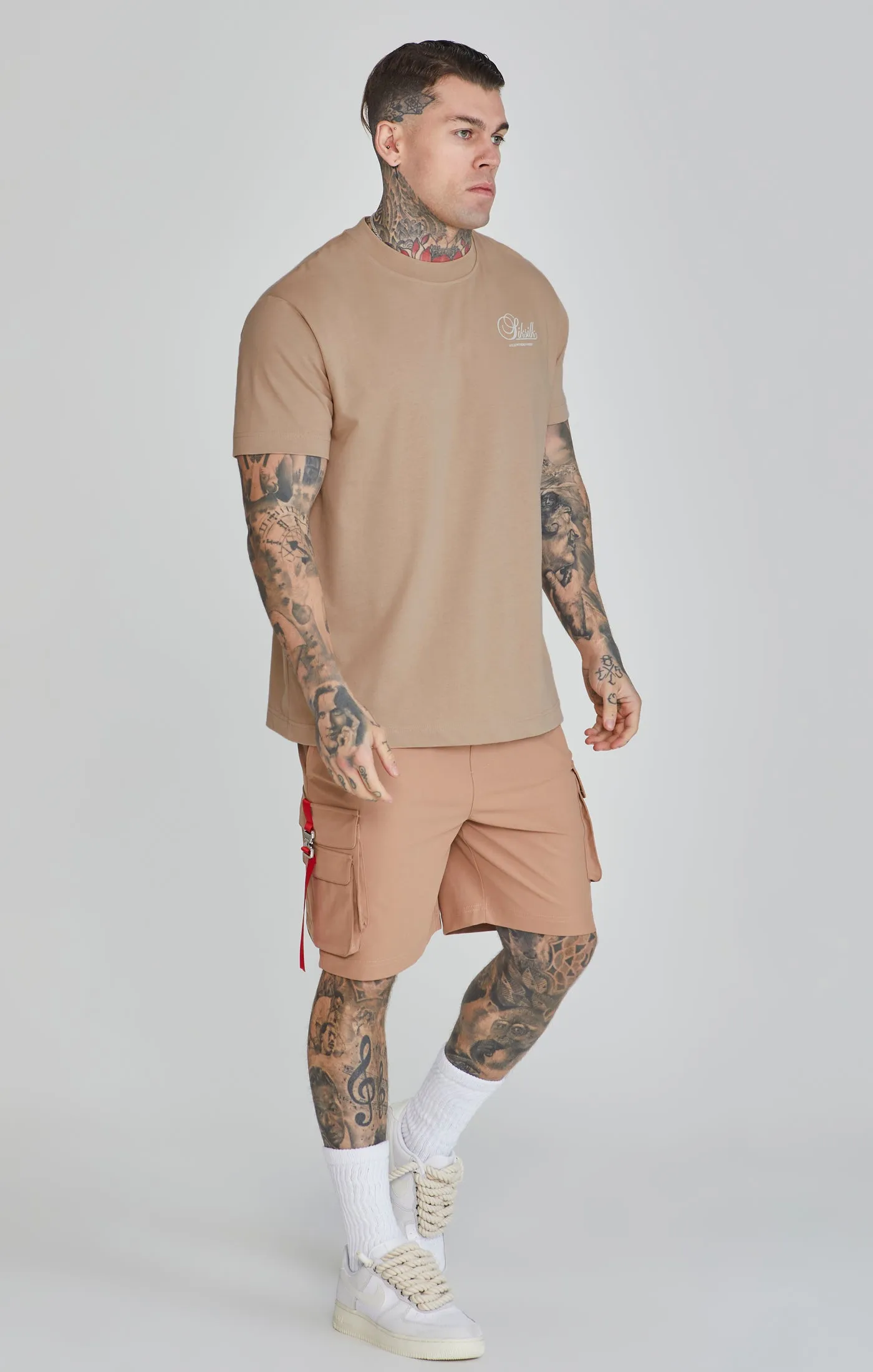 Brown Graphic T-Shirt sold by Siksilk product image thumbnail 4