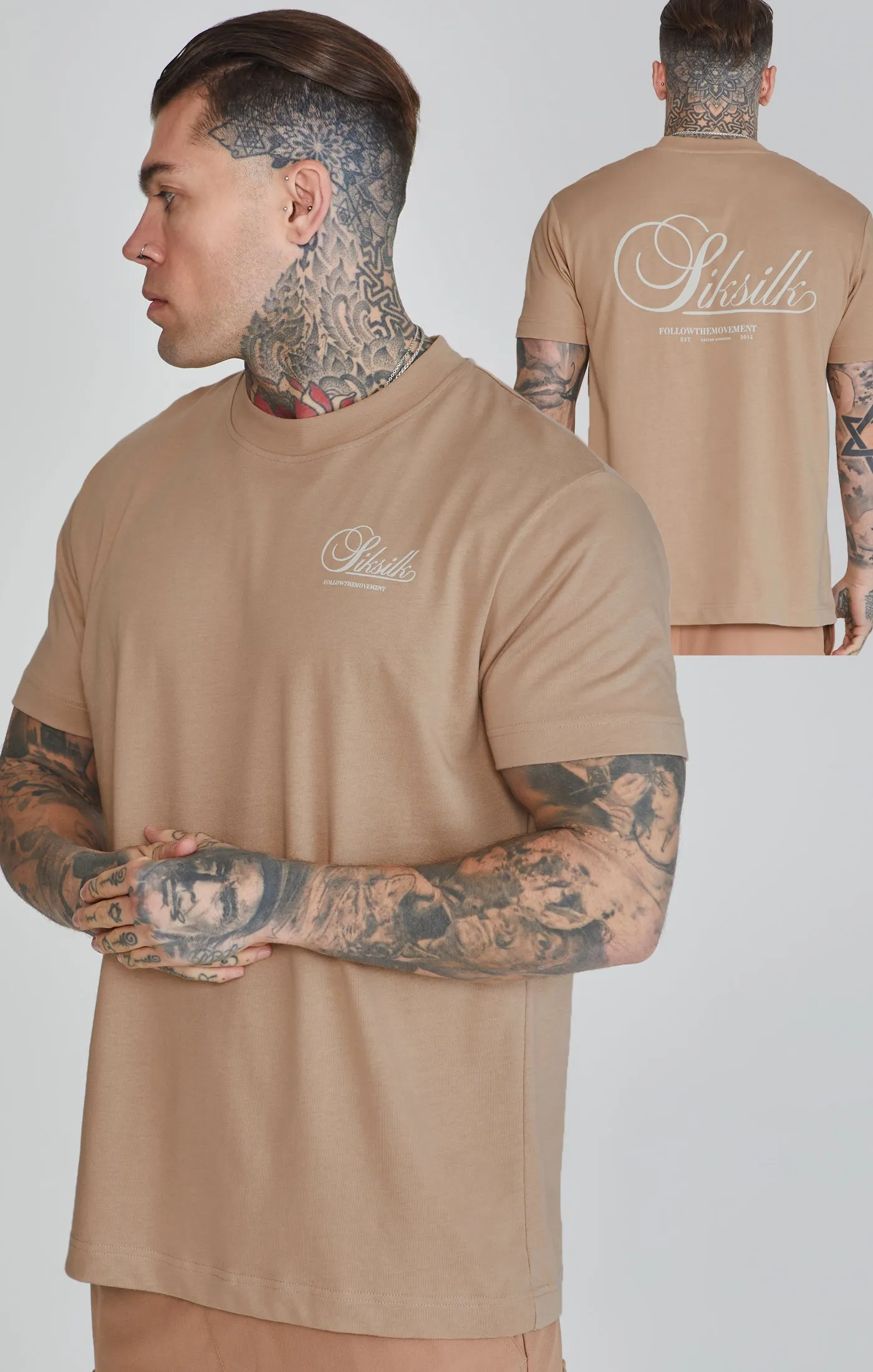 Brown Graphic T-Shirt sold by Siksilk