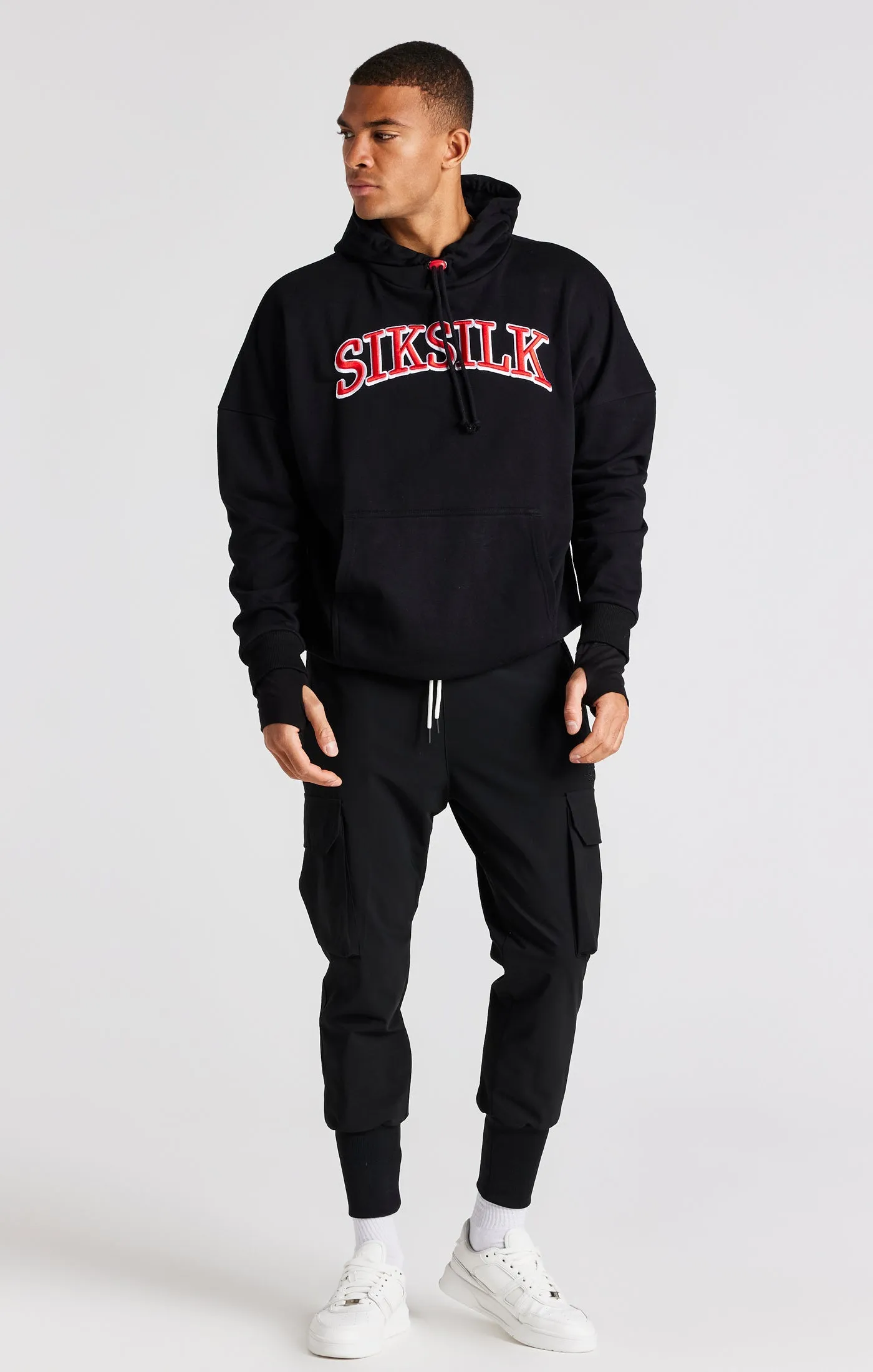 Black Oversized Hoodie sold by Siksilk product image thumbnail 4