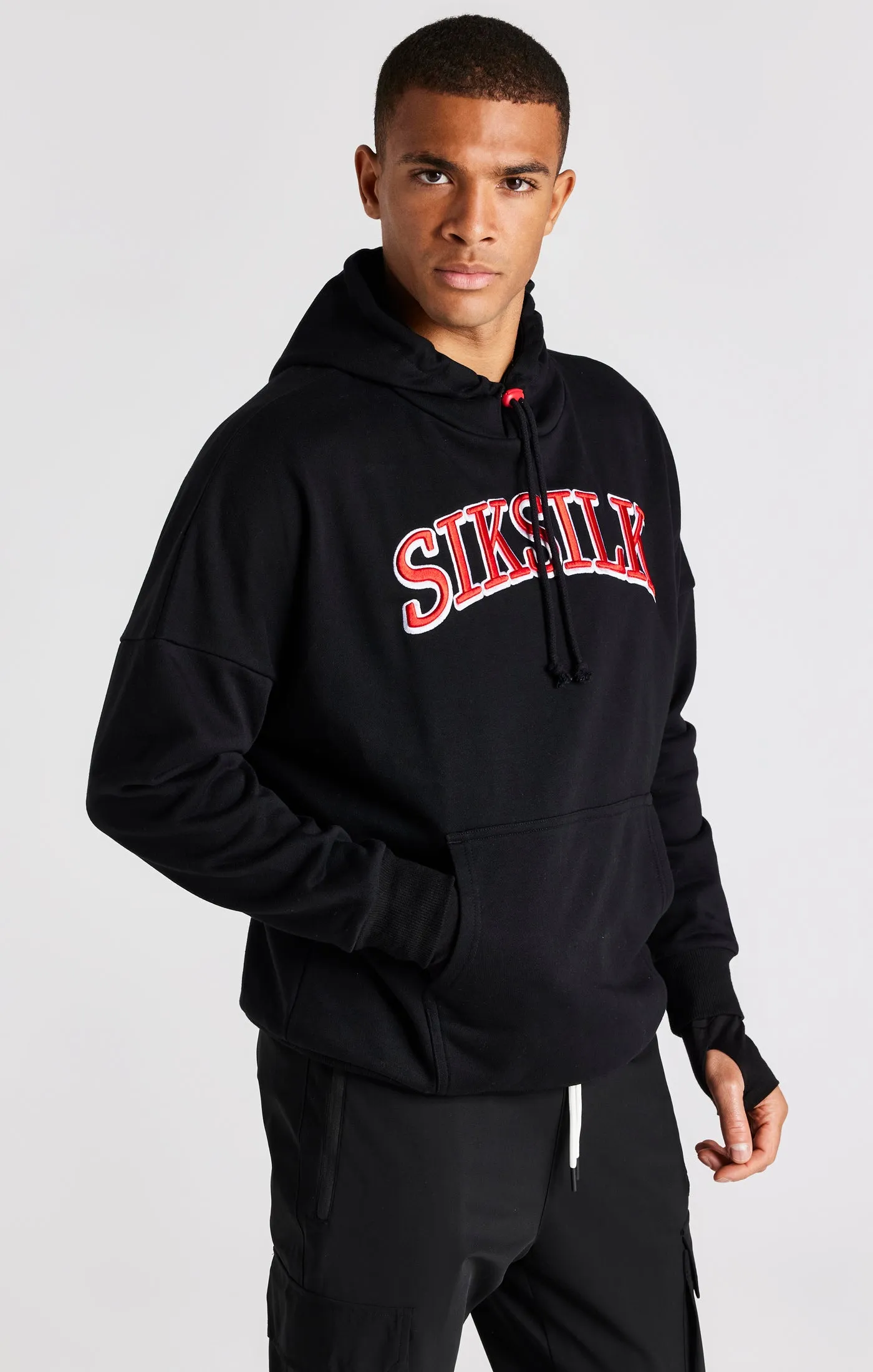 Black Oversized Hoodie sold by Siksilk product image thumbnail 2