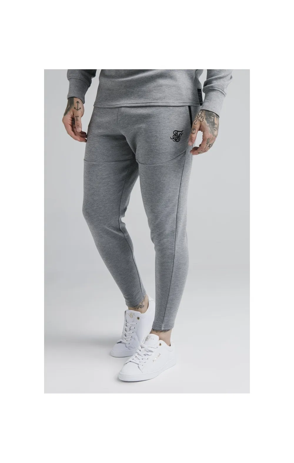 SikSilk Exhibit Function Pants - Grey Marl sold by Siksilk