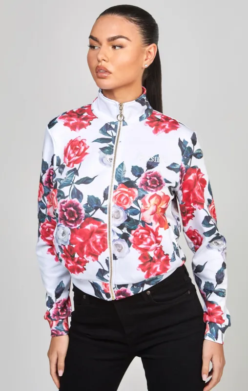 Ecru Floral Track Top sold by Siksilk