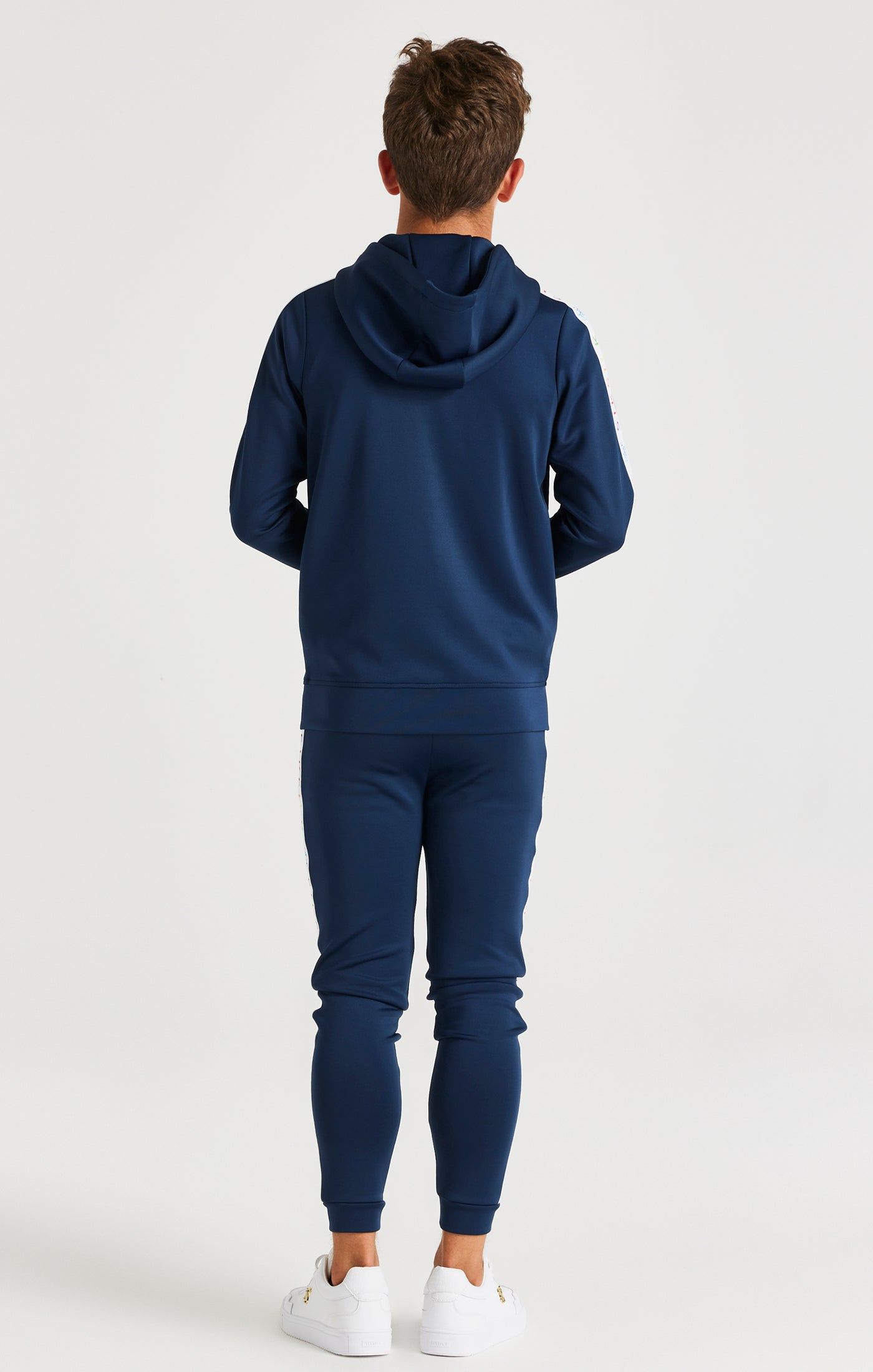 SikSilk Rainbow Zip Through Hoodie - Navy sold by Siksilk product image thumbnail 5