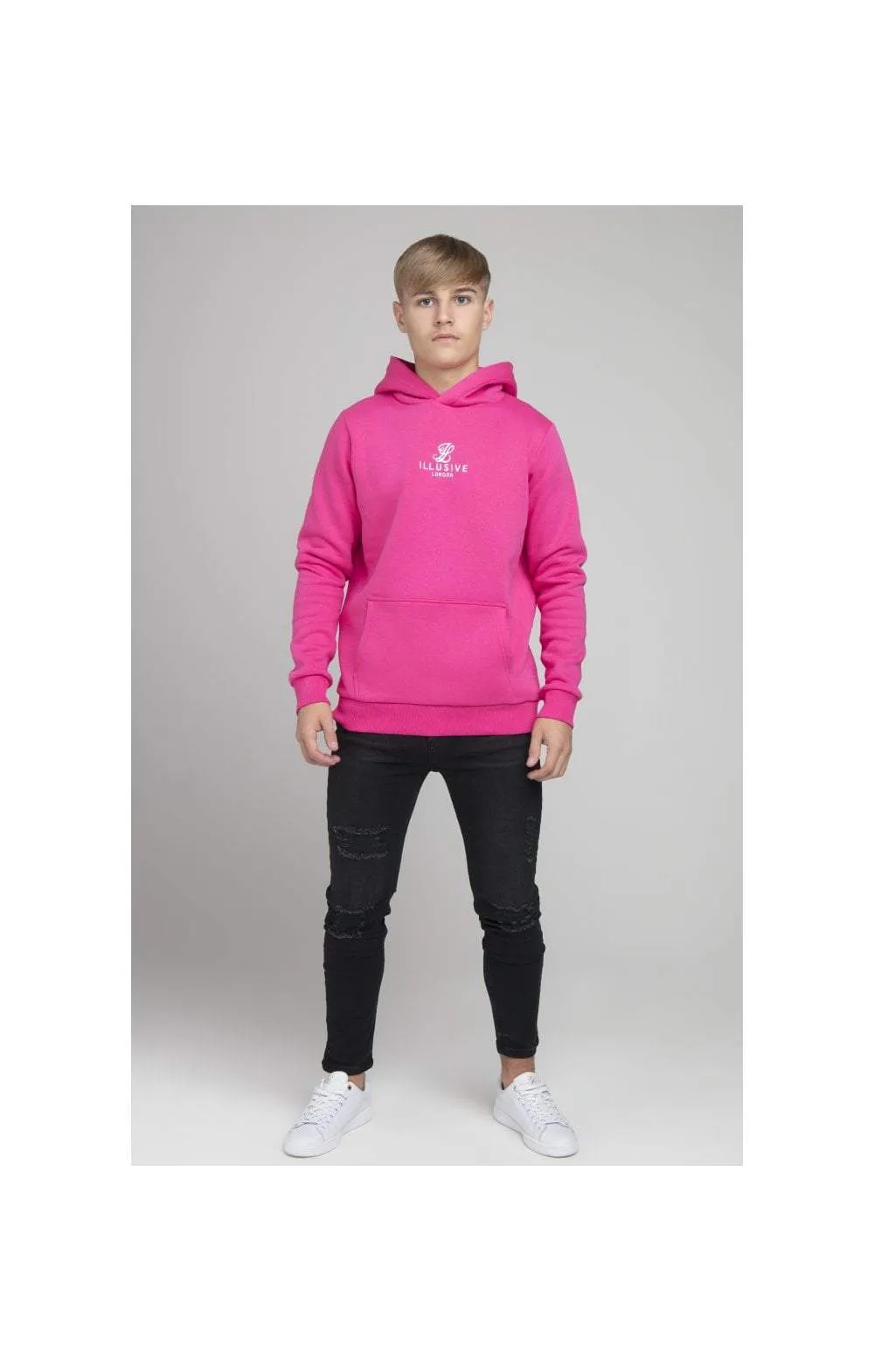 Illusive London Overhead Hoodie - Pink sold by Siksilk product image thumbnail 2
