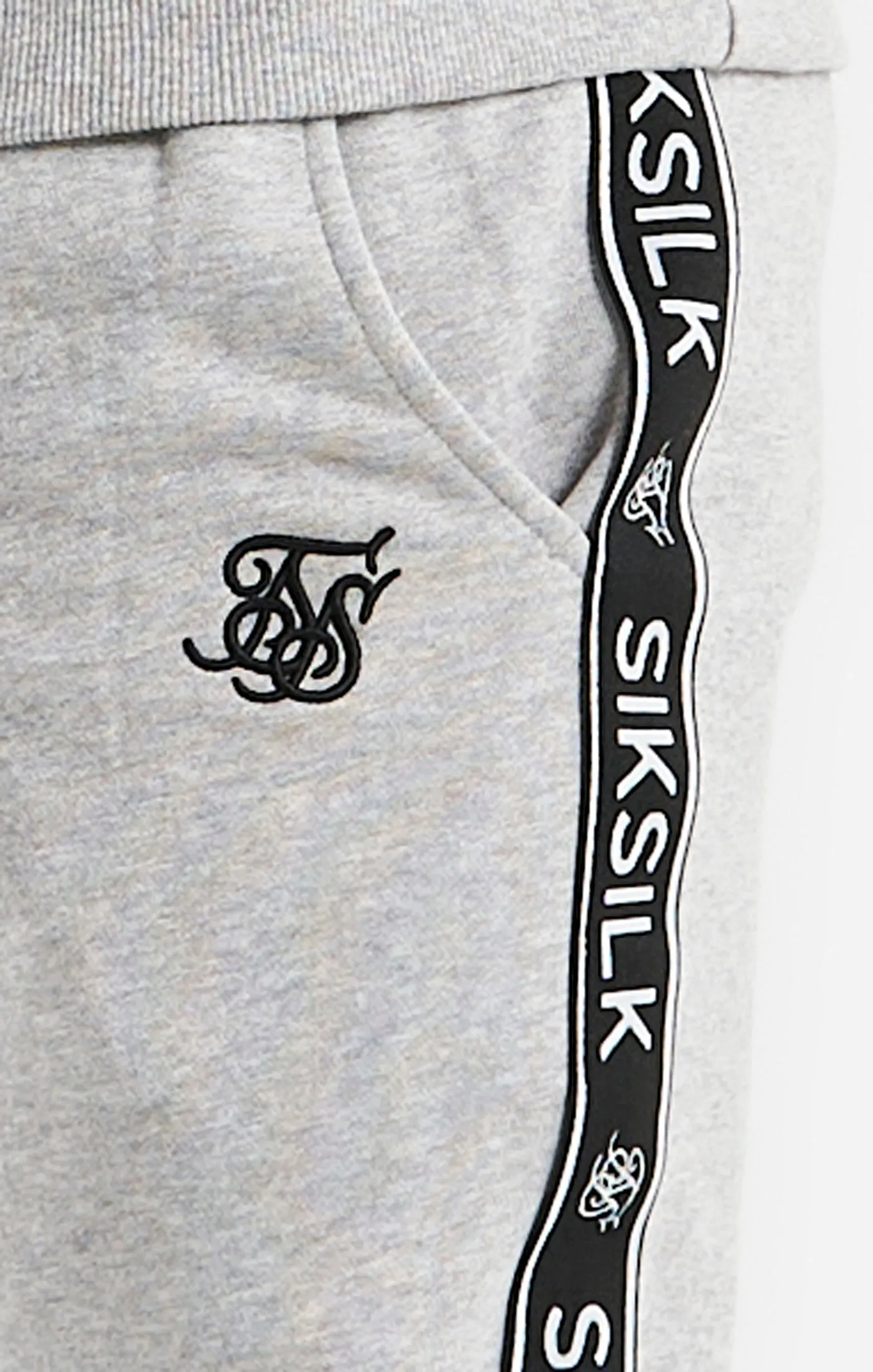 Grey Taped Sweatshirt And Jogger Tracksuit Set sold by Siksilk product image thumbnail 4
