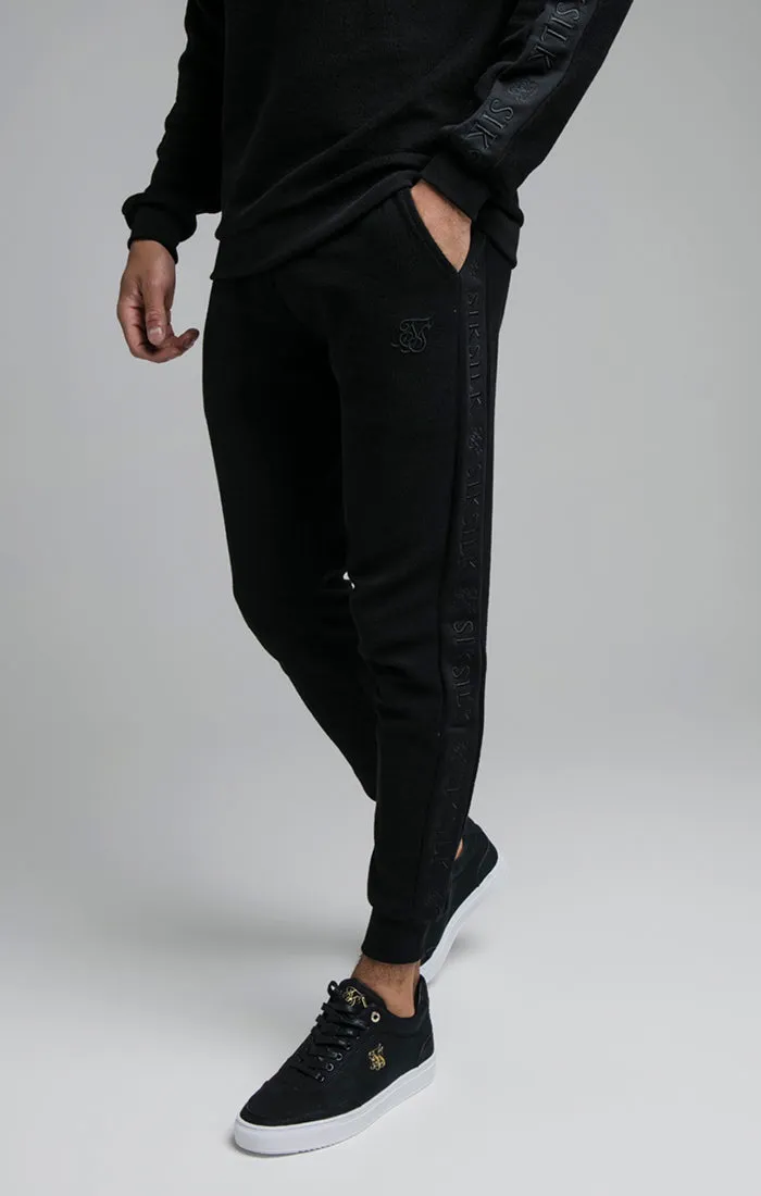 Black Embroidered Jogger sold by Siksilk