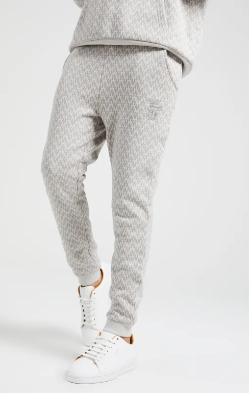 Boys Messi x SikSilk Grey Printed Cuffed Jogger sold by Siksilk