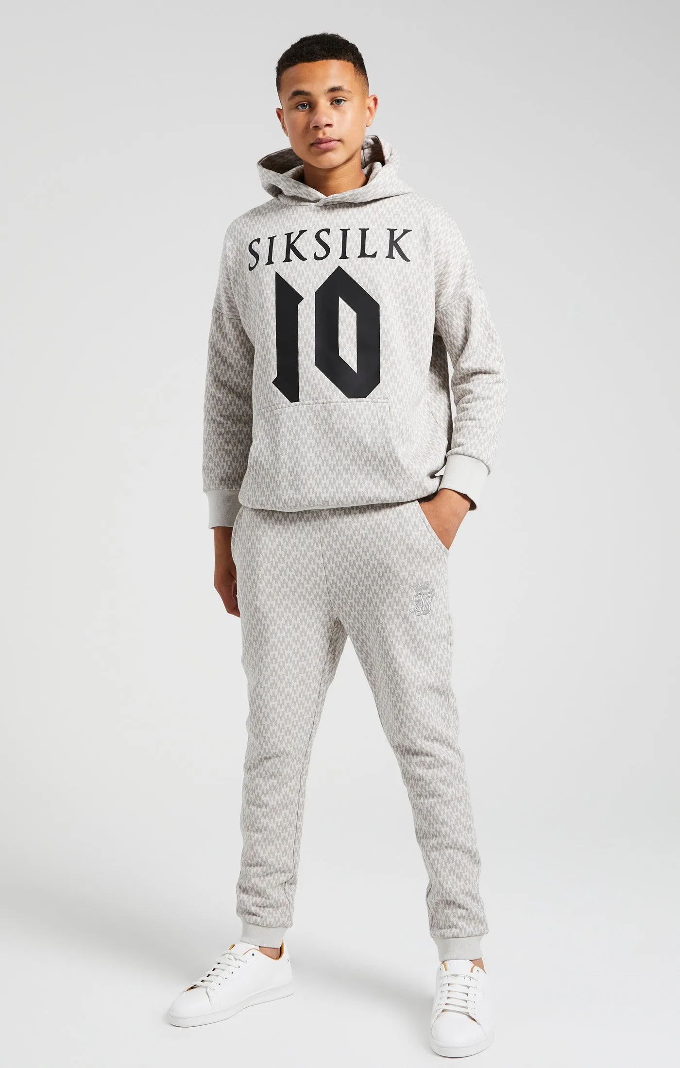 Boys Messi x SikSilk Grey Printed Cuffed Jogger sold by Siksilk product image thumbnail 5