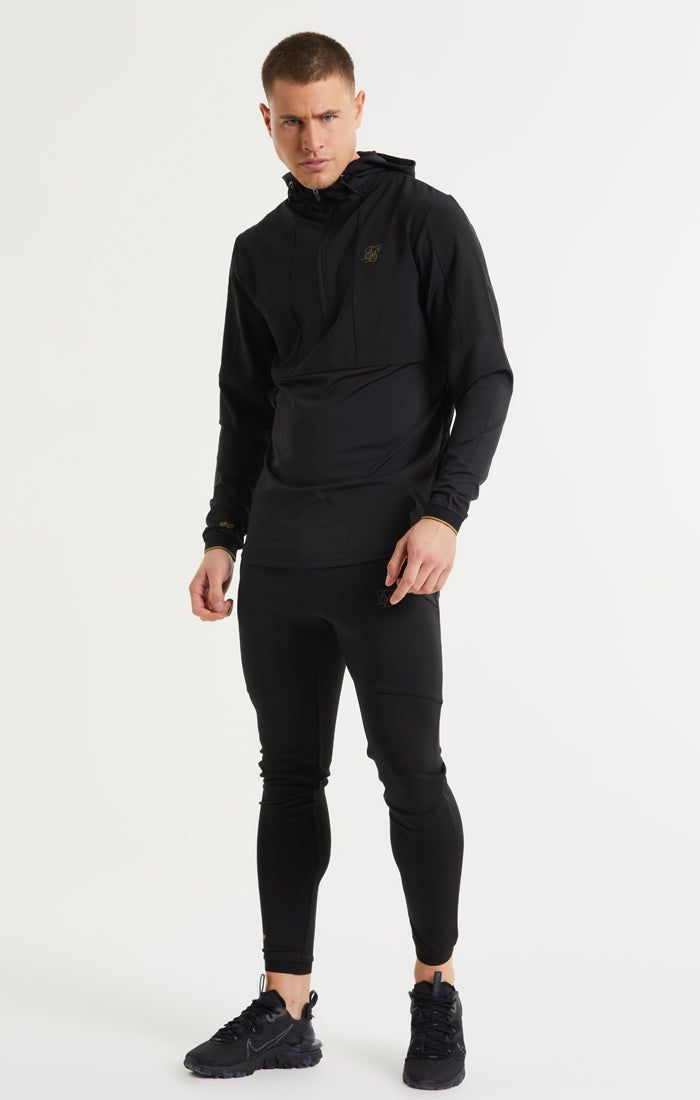 SikSilk Quarter Zip Performance Hoodie - Black & Gold sold by Siksilk product image thumbnail 4