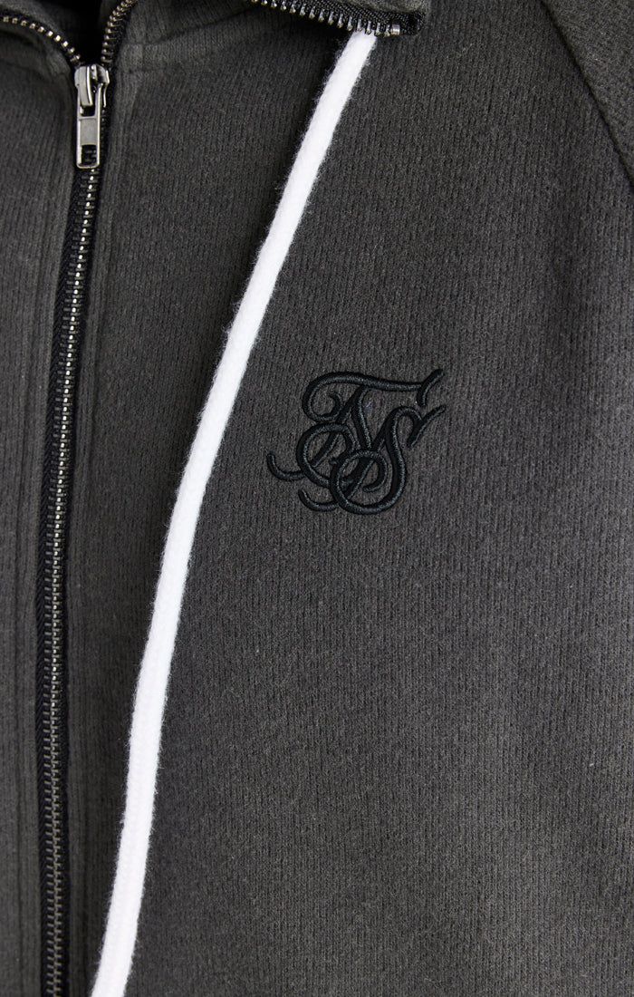 Grey Half Zip Rib Funnel sold by Siksilk product image thumbnail 2