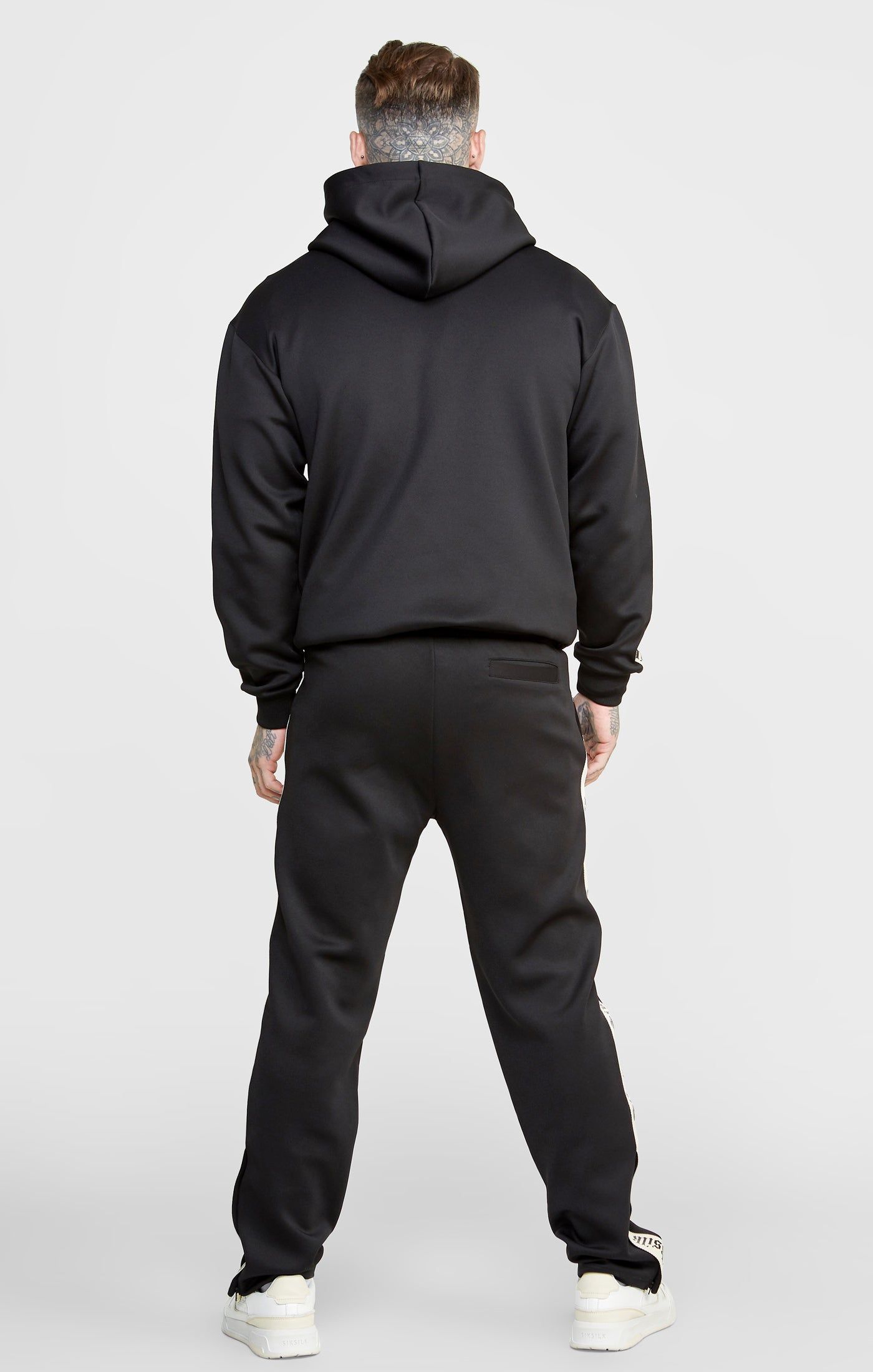 Black Poly Hoodie W Gothic Taping sold by Siksilk product image thumbnail 5