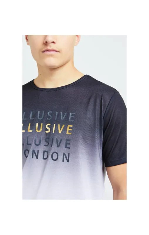 Illusive London Sovereign Fade Tee - Black & White sold by Siksilk