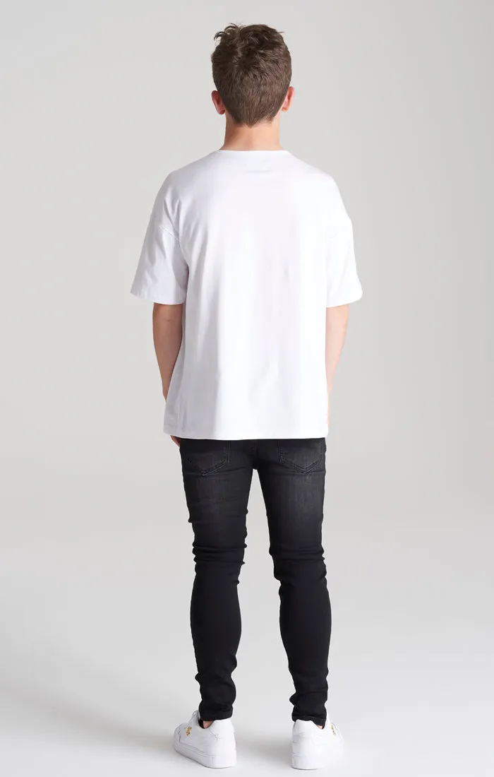 Boys White Oversized T-Shirt sold by Siksilk product image thumbnail 4