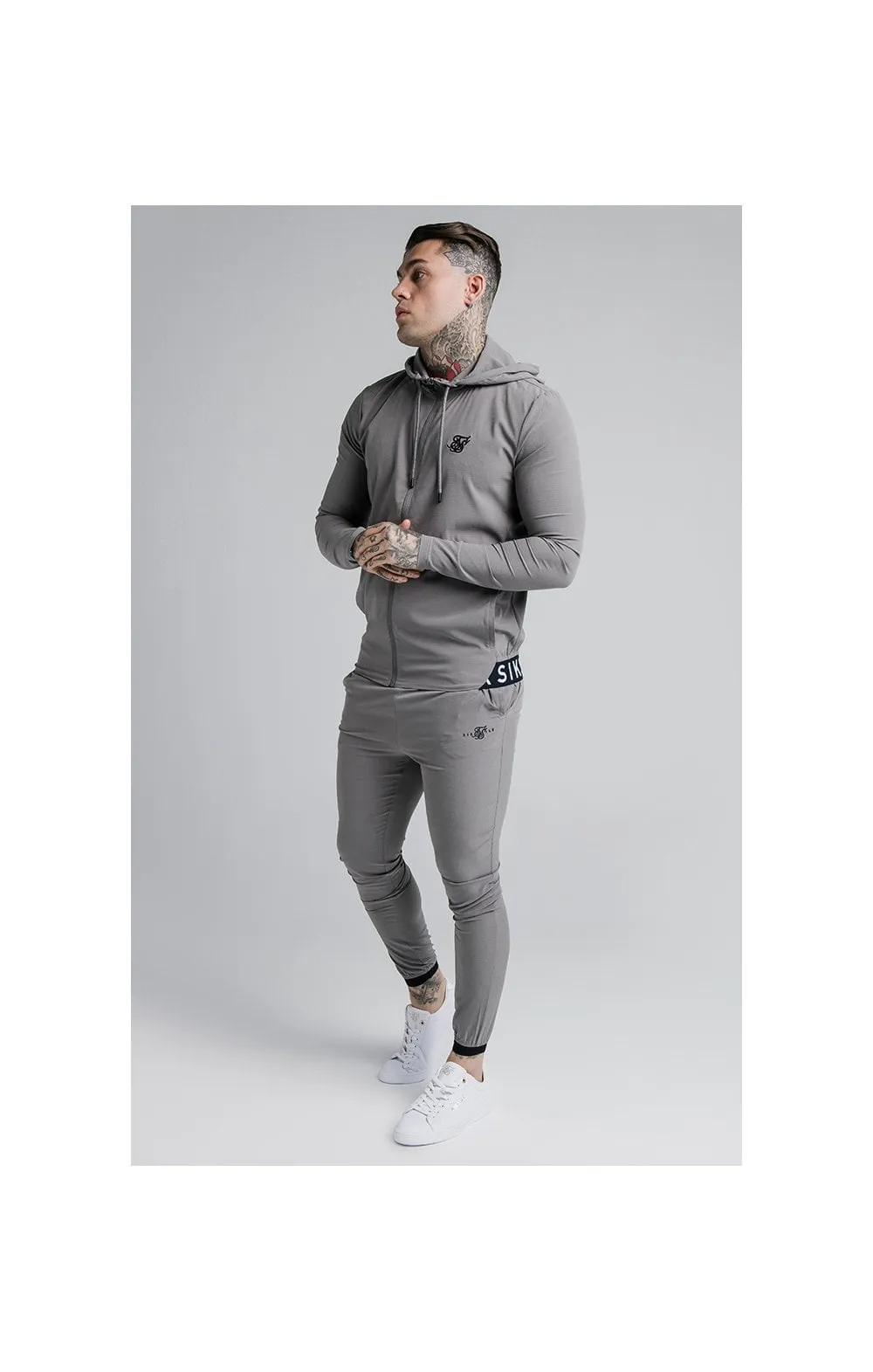 SikSilk Agility Poly Ripstop Track Pants - Grey sold by Siksilk product image thumbnail 4