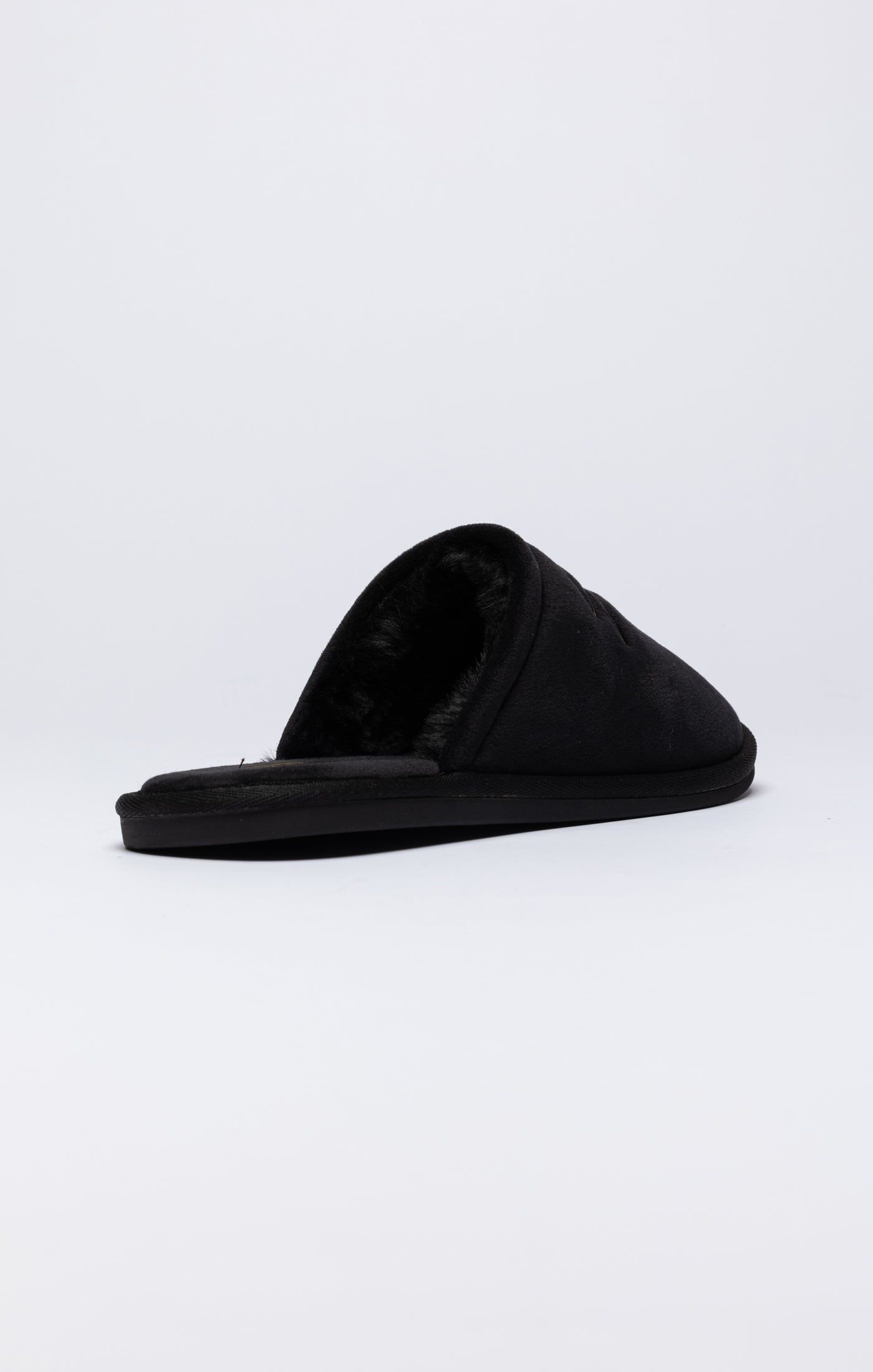 Black Slipper With Embroidered Logo sold by Siksilk product image thumbnail 2