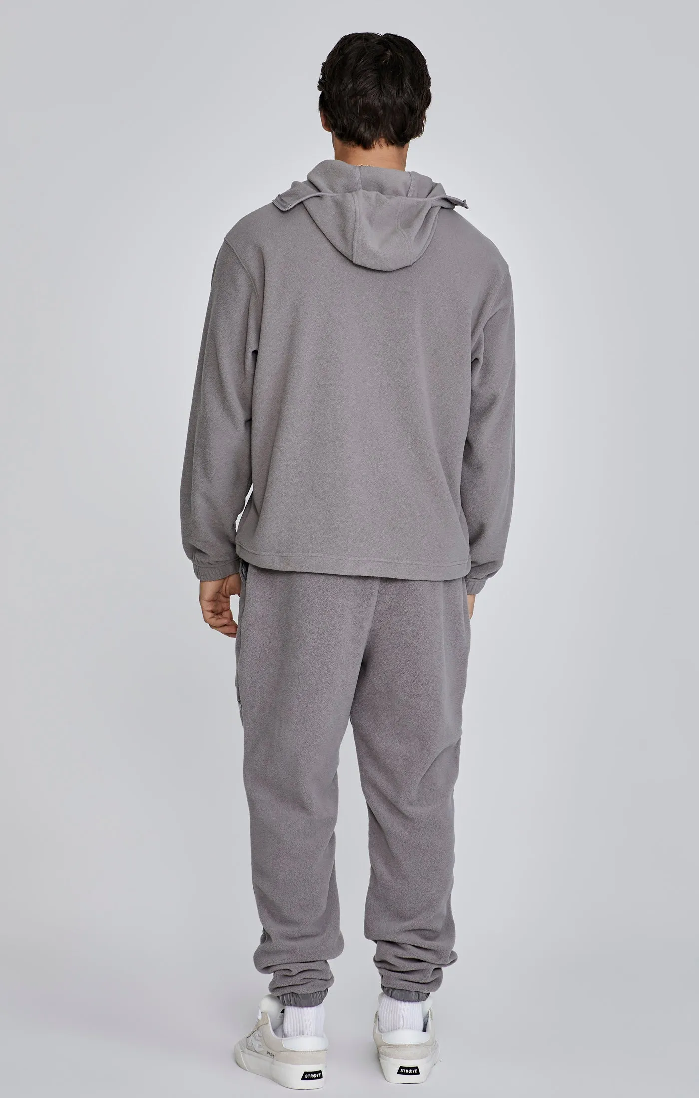 Grey Polar Fleece Hoodie sold by Siksilk product image thumbnail 5