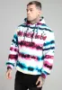 SikSilk Tie Dye Rhinestone Hoodie - White Blue Purple Yellow & Orange sold by Siksilk