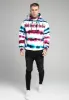 SikSilk Tie Dye Rhinestone Hoodie - White Blue Purple Yellow & Orange sold by Siksilk