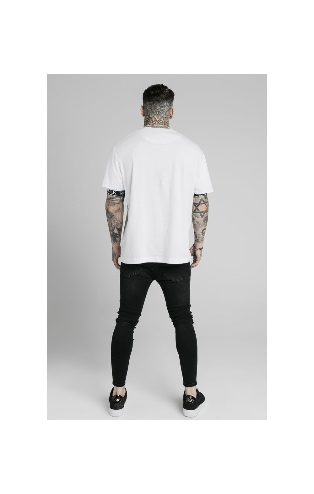 SikSilk S/S Inset Cuff Essential Tee - White sold by Siksilk product image thumbnail 5