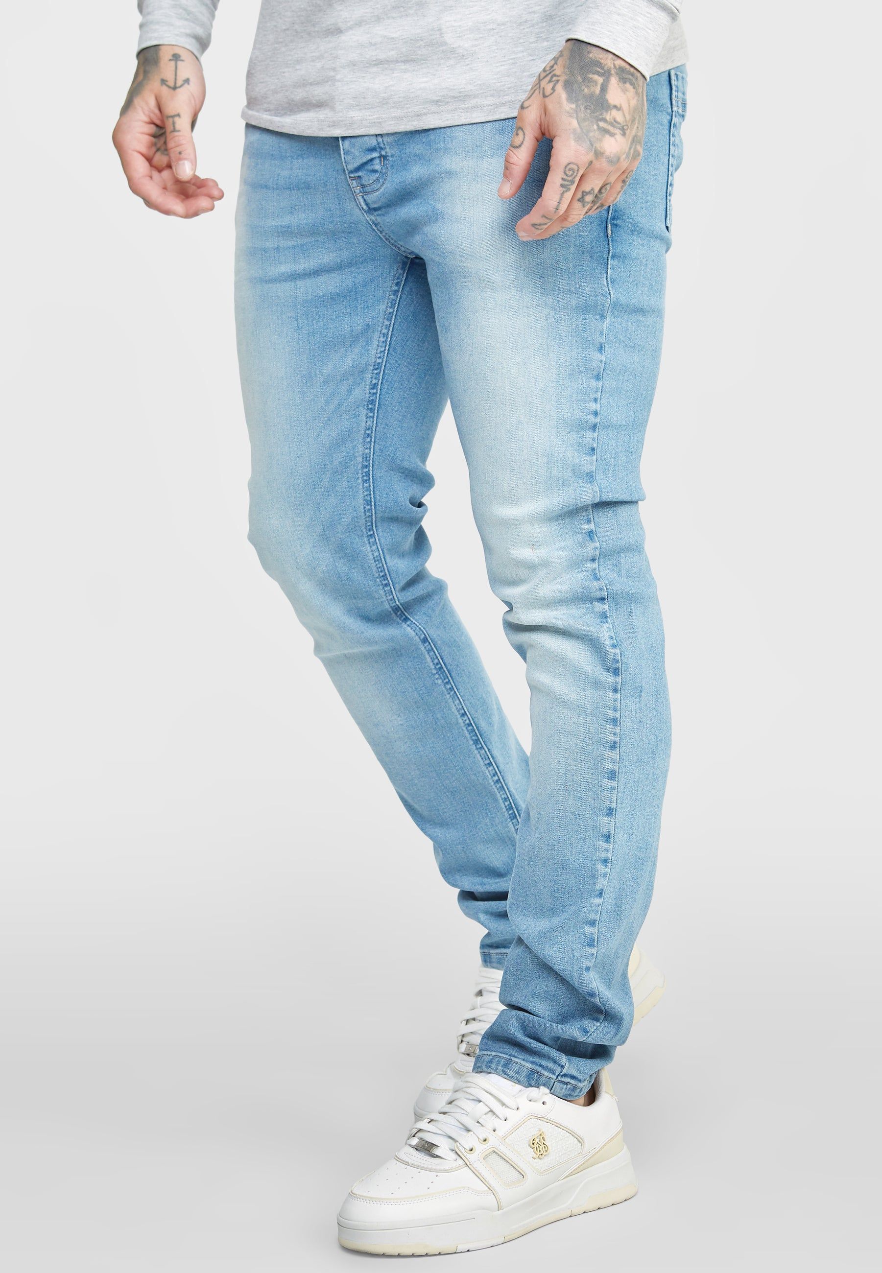 Light Wash Slim Fit Denims sold by Siksilk