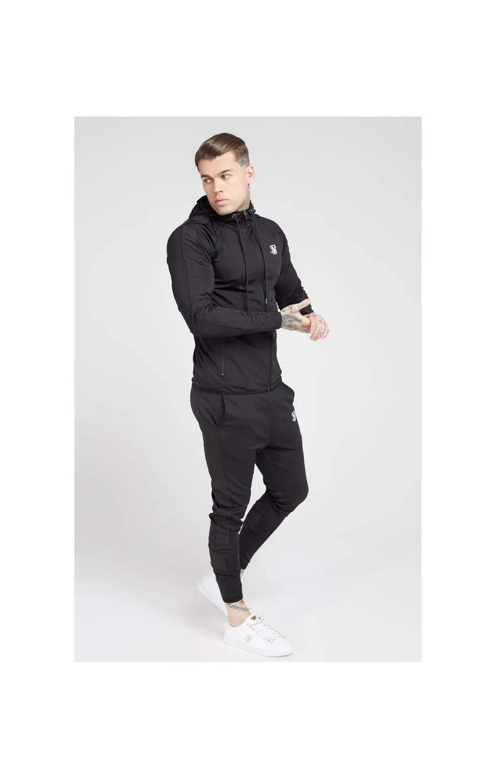 Black Creased Nylon Pant sold by Siksilk product image thumbnail 4