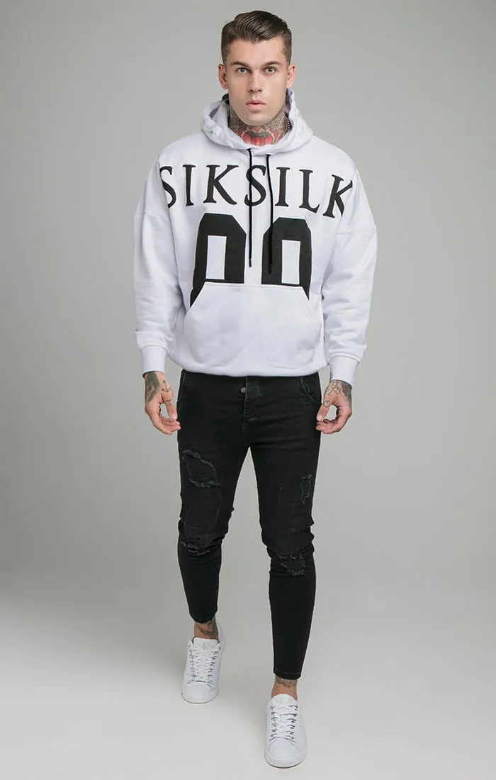 Grey Drop Shoulder Relaxed Fit Hoodie sold by Siksilk product image thumbnail 4