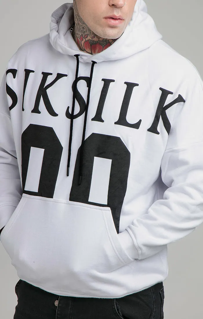 Grey Drop Shoulder Relaxed Fit Hoodie sold by Siksilk product image thumbnail 2