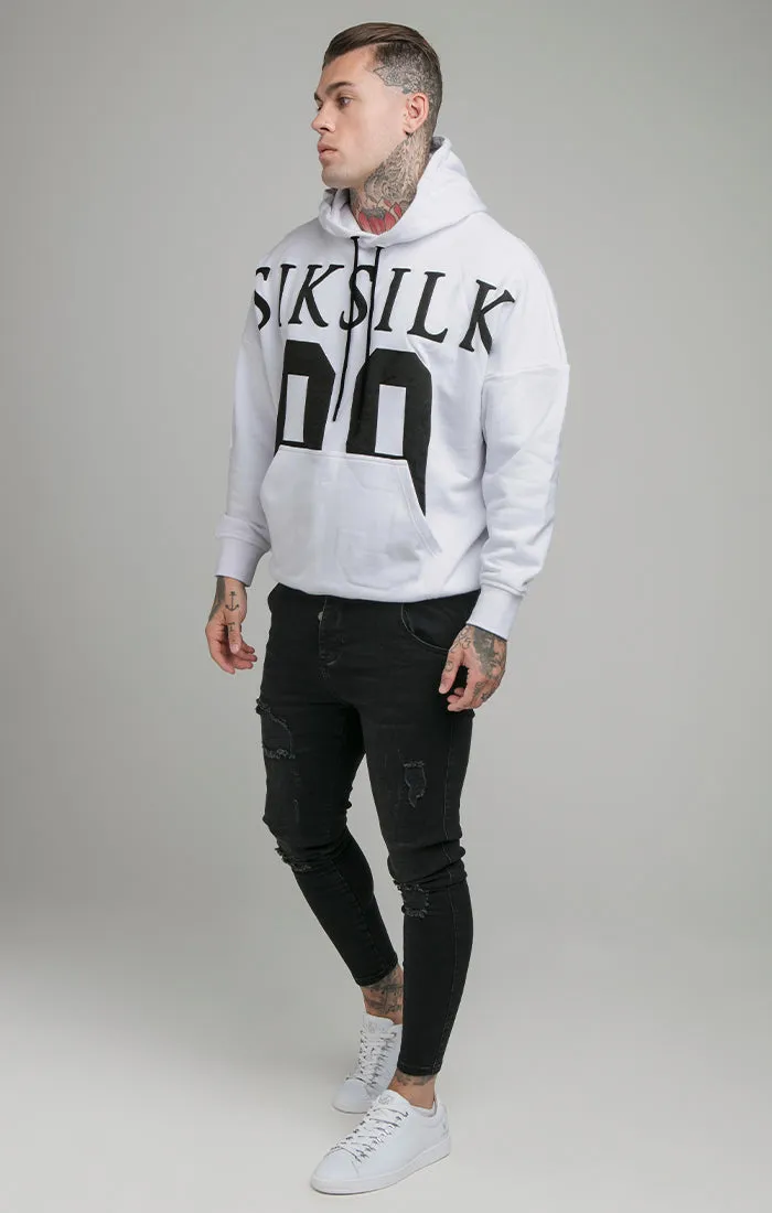 Grey Drop Shoulder Relaxed Fit Hoodie sold by Siksilk product image thumbnail 3