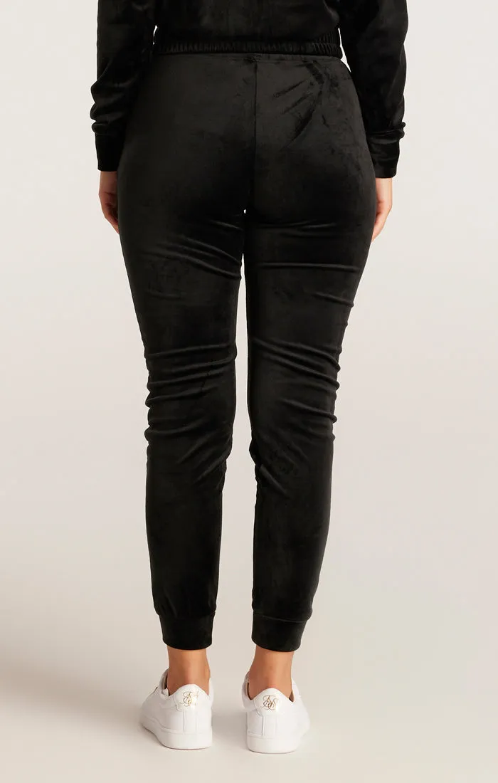 SikSilk Velour Embroidered Joggers - Black sold by Siksilk product image thumbnail 5