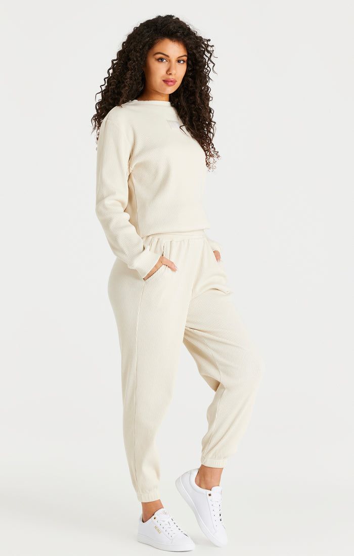 SikSilk Rib Joggers - Beige sold by Siksilk product image thumbnail 6