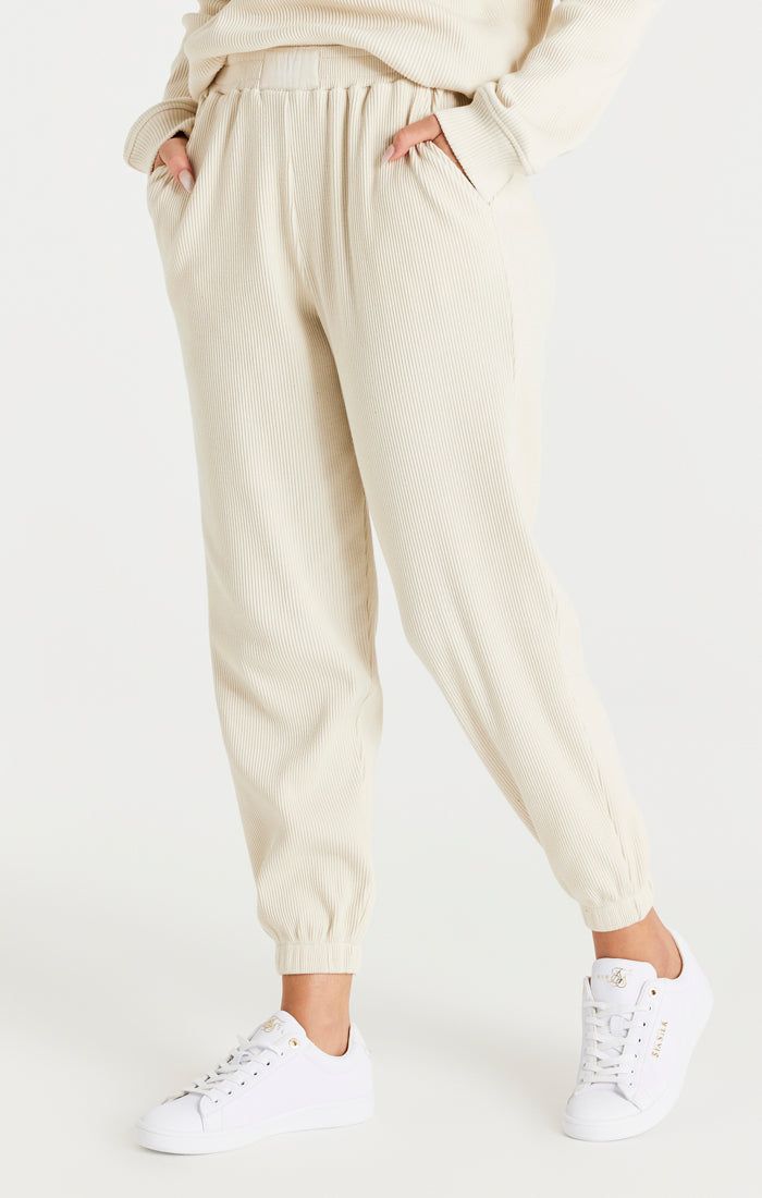 SikSilk Rib Joggers - Beige sold by Siksilk product image thumbnail 3