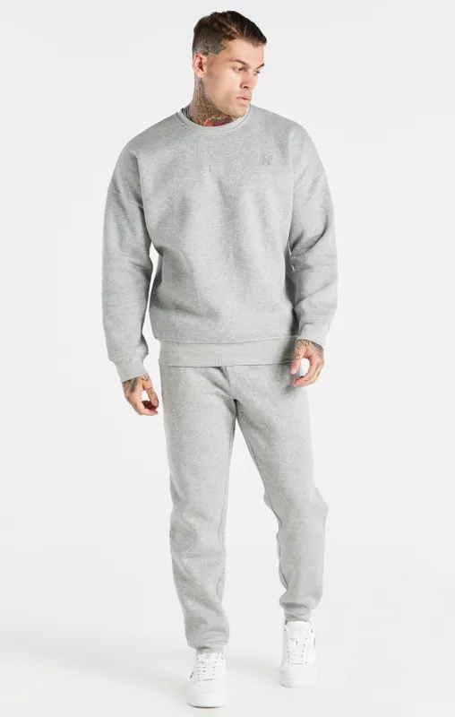 Grey Oversized Sweatshirt And Jogger Tracksuit Set sold by Siksilk