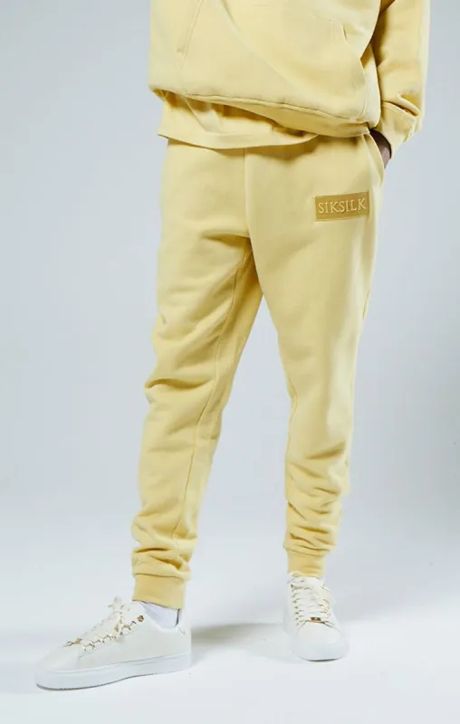 Yellow Relaxed Fit Cuffed Jogger sold by Siksilk