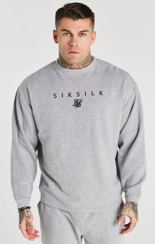 Grey Marl Rib Sweatshirt sold by Siksilk
