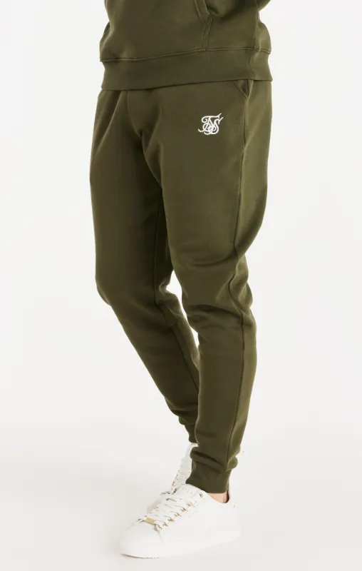 Khaki Essential Fitted Jogger sold by Siksilk