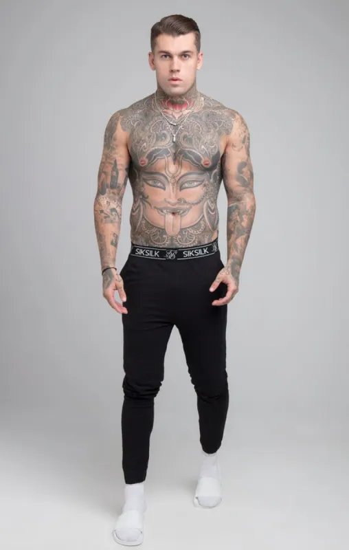 Black Lounge Pant sold by Siksilk