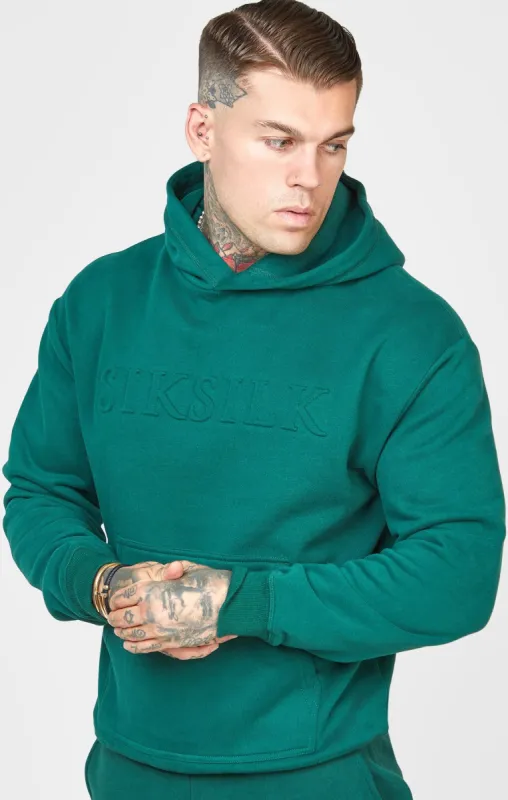 Green Embossed Overhead Hoodie sold by Siksilk